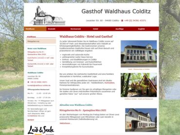 Webdesign Colditz Restaurant Hotel Gaststätte