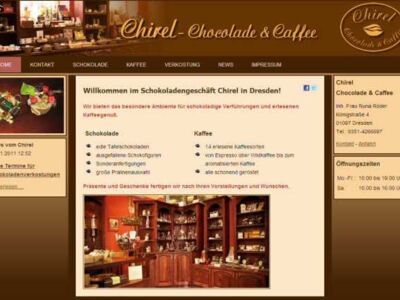 Webdesign Dresden Schokolade Kaffee