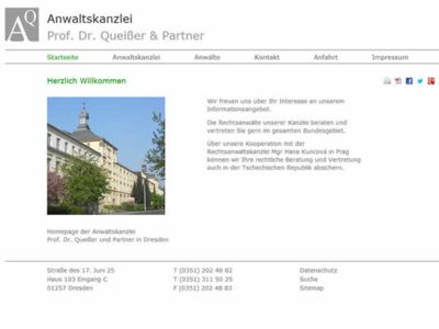 Webdesign aus Dresden: Anwaltskanzlei Dresden